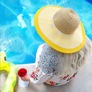 Lemon floppy sun hat